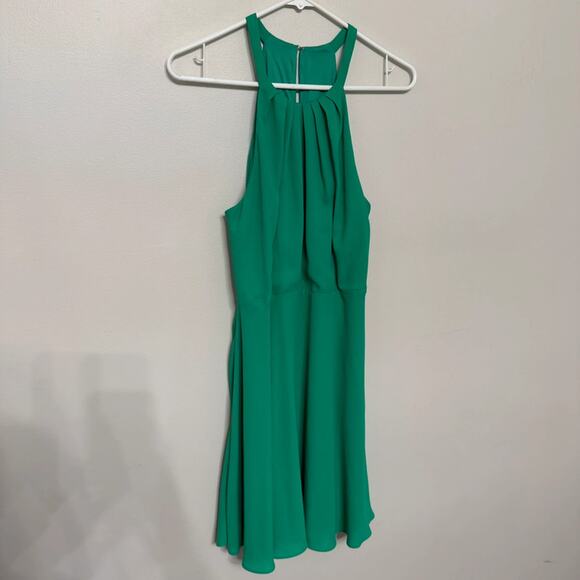 Express Dresses & Skirts - Green Express Formal Wedding Halter Dress Size 10